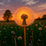 грустная тусовщица - одуванчики