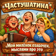 Частушатина - Мой милёнок озабочен, мыслями про это